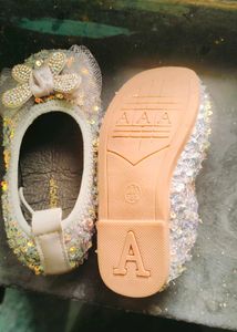 BabyOye Grey Bellies With Sequins Detailing