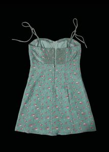 Floral Green Mini Dress
