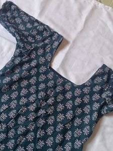 Patterned Casual Dresses Combo Kurti And Short Top