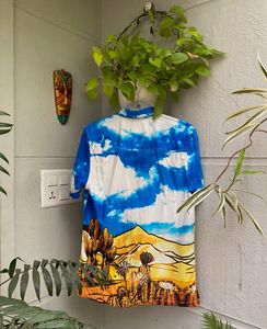 Yousta Beach Print Relaxed Shirt