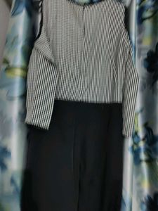 Chic Gingham Cold Shoulder Jumpsuit