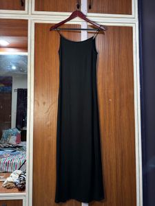 Black Maxi Slit Dress