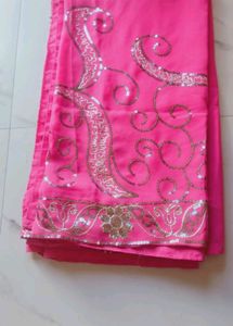 Beautiful Pink Coloured Saree.❤️