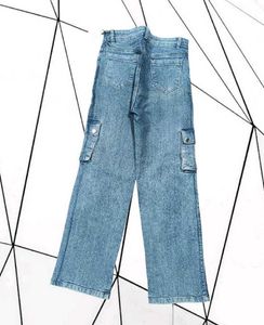 6 Pocket Blue Cargo Pants