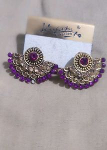 Pista Green Kurti, Brown Legging.Free Ear Studs