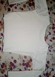 White Top With Black Lining