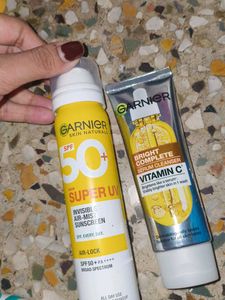 Garnier Sunscreen & Cleanser