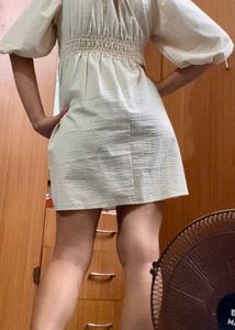 Off White Cotton Dress