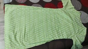 Shrishti Lime Green 💚 Cotton &#34;L&#34; Kurta