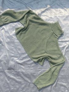 H&amp;M Sage Green Turtleneck Sweater