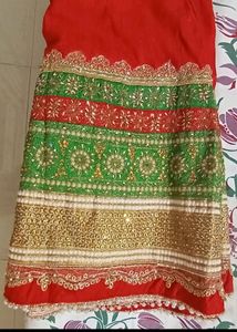 Red Lahenga With Dupatta