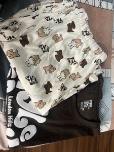 Coffee Brown Tshrt With Pant