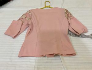Pink Lace Top Bust 34 and half n 36stretch