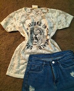 Lace Lion Tee