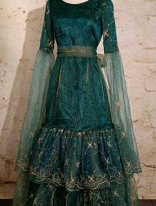 enchanting teal &amp; embroided fantasy gown (✯⁠ᴗ⁠✯✿⁠)