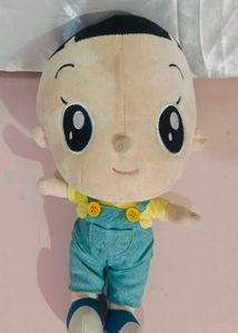 Adorable Baby Boy Plush Doll in Dungarees – Soft &amp;