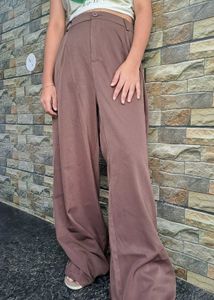 Brown Wide Leg Pants - 08