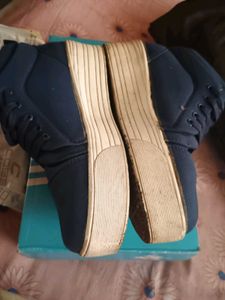 High heels canvas shoes 7&#34;