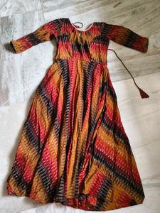 Stylish Multicolor Ethnic Dress