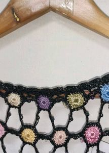 Trendy New  Crochet Colorful Cardigan