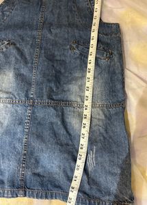 Denim Dungaree Dress