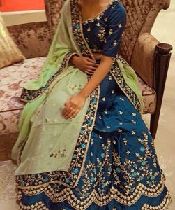 Blue Party Wear Lehnga