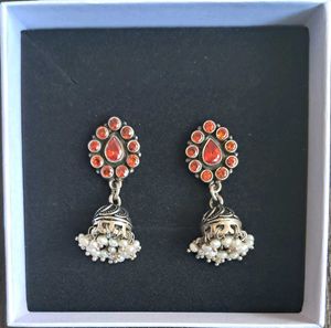 Jhumka Earrings Silver