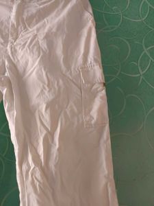 White Cargo Pant