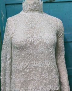 Lace Mock Neck Top