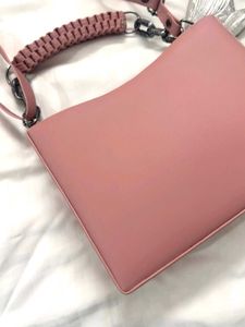 Baby pink shoulder bag