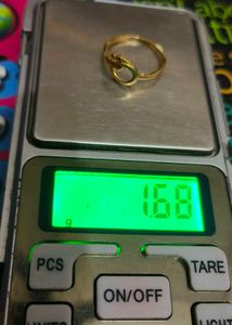 Elegant pure  Gold Ring 18k with hall mark