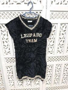 🎀Leopard Team Black Top C