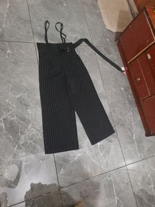 Dungree High Waist Pant