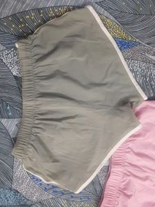 Shorts, Grey Black And Pink