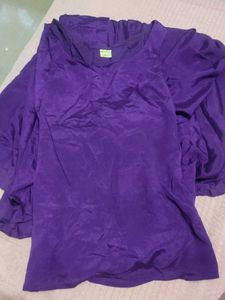 anayna Purple Kurta With Skirt Set