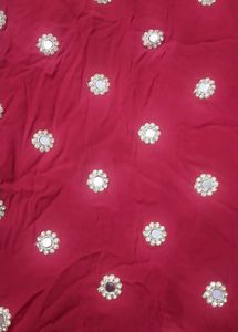 Karvachauth Speciql Red Mirror Embellished Kurti