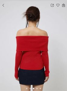 Off Shoulder Knit Top