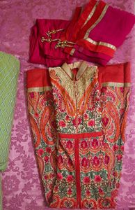 Multicolour Full Embroidery Suit