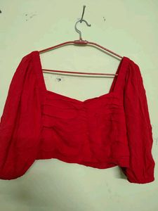 Red Crop Top