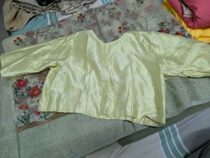 Yellow Embroidered Organza Saree