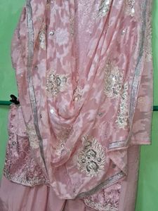 Pink Floral Kurta Salwar Dupatta