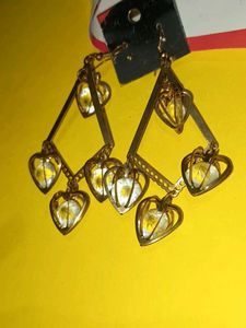 Heart Drop Earrings