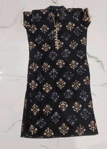 Printed Black Kurta(never Use)