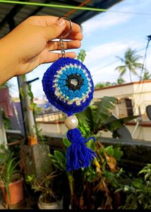 Crochet Evil Eye Keychain 🧿
