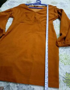 🔥♥️Shein mustard party wear dress 💛