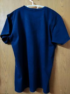 Navy Blue Printed T-Shirt