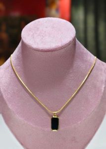 Rectangle Pendant Necklace