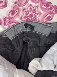 Zudio Grey Skinny Fit Jeans