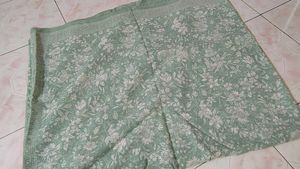 Light Green Floral Print Saree