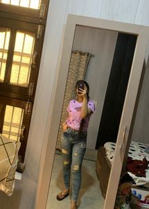Ripped Skinny Jean🦋🎀🐬